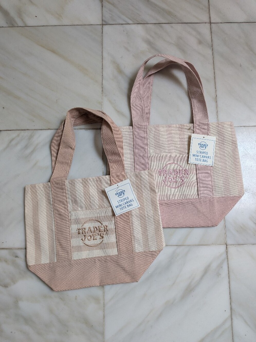 ✨Free Gift✨ with Trader Joe's Stripe Canvas Tote Bags